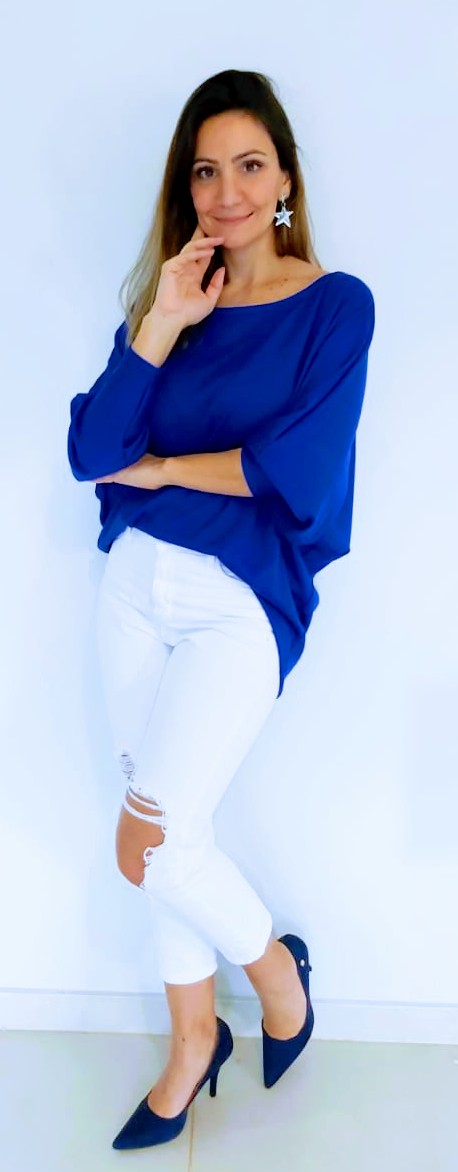 Sweater Lanilla Azul - $1.700