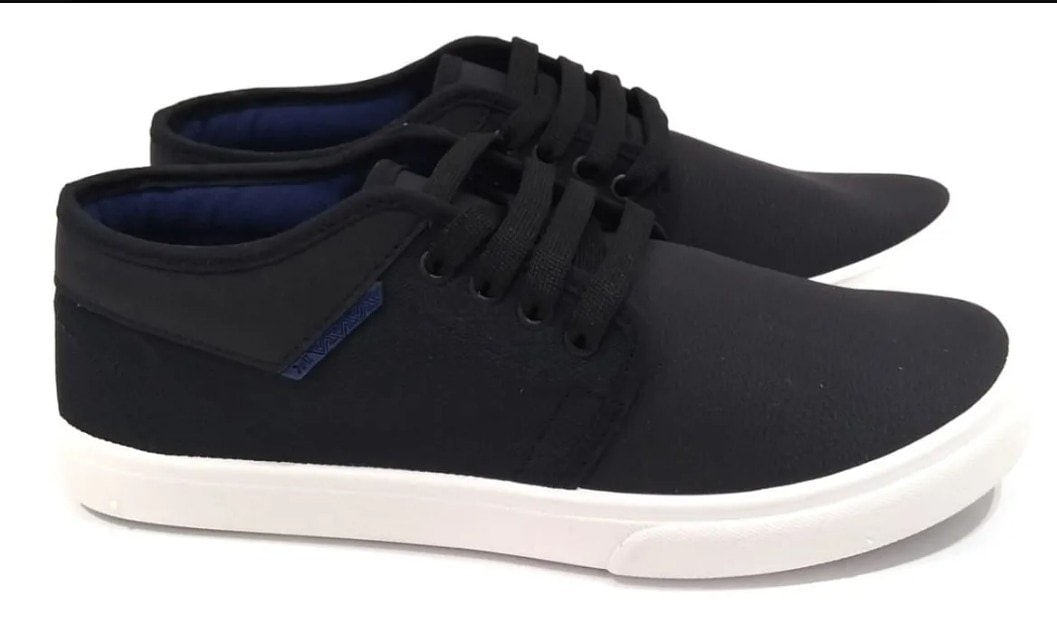 Zapatillas Casual Negras Cancheras- $2.000